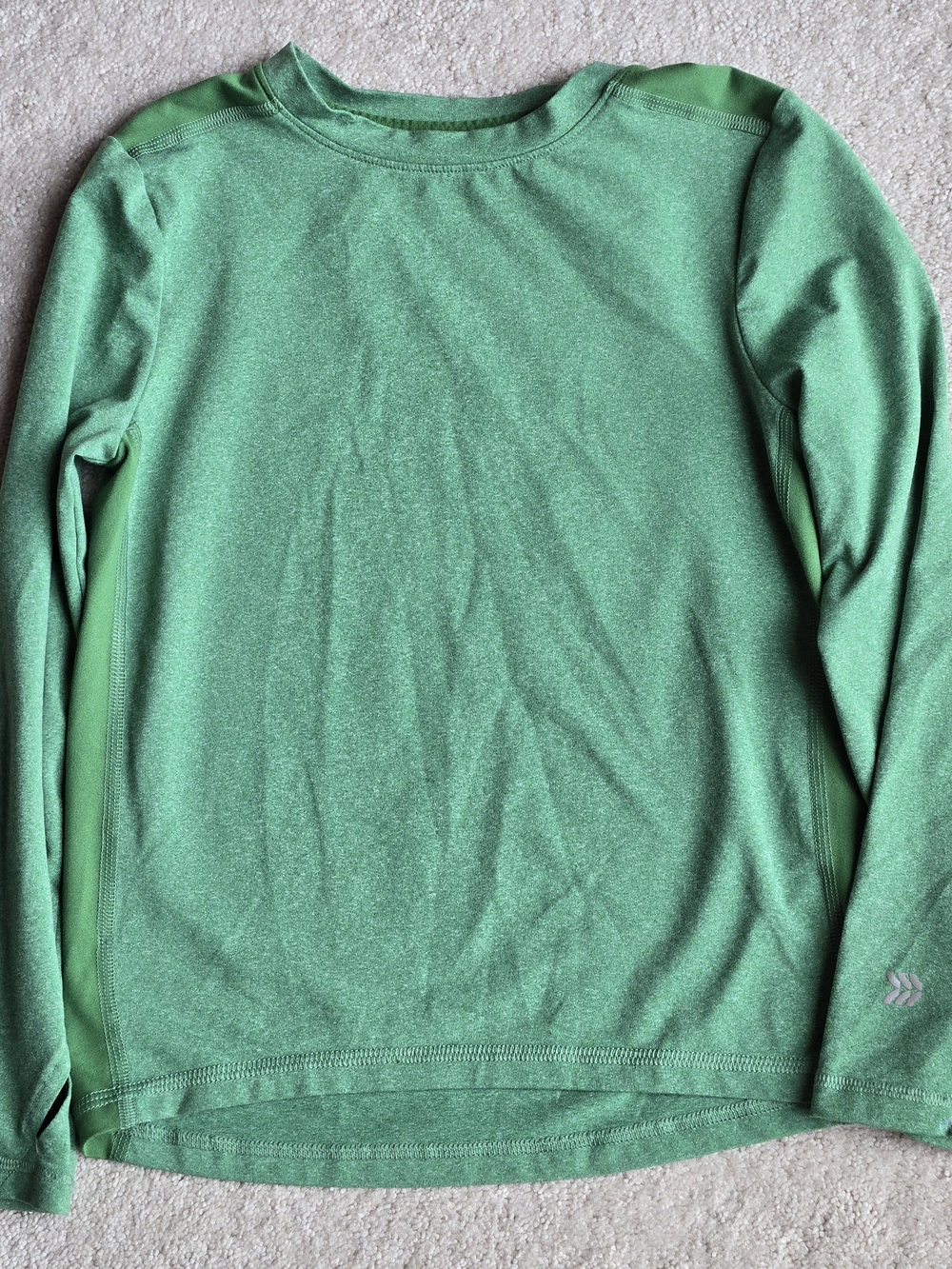 all in motion Green Heather Long-Sleeve Performance Tee